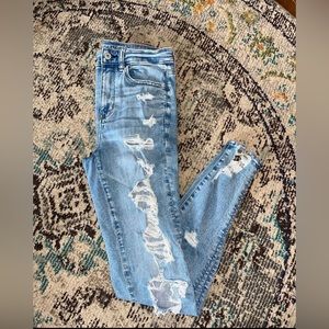 American eagle distressed skinny jeans
